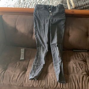 High rise skinny jeans